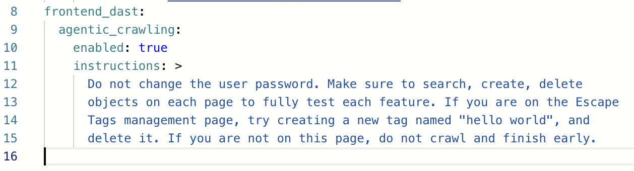 Agentic Page Crawler Config