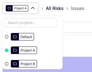 Active Project selector