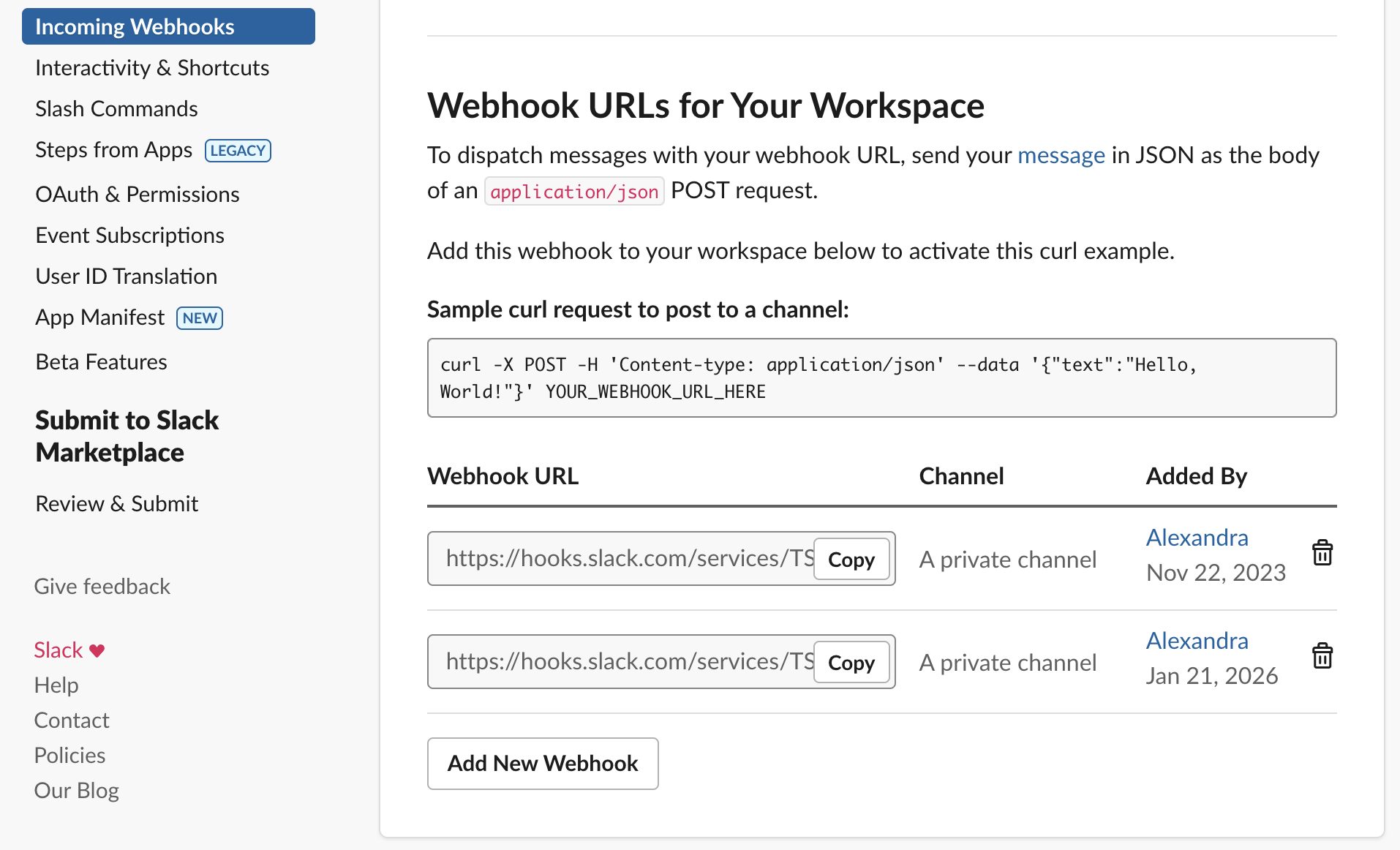 slack-incoming-webhooks